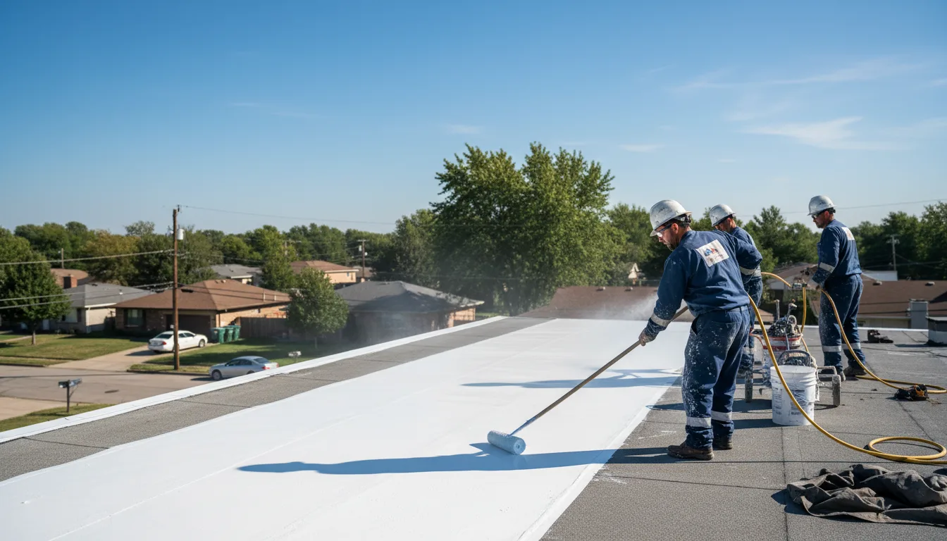 Commercial roof coating in Yettem, CA near me